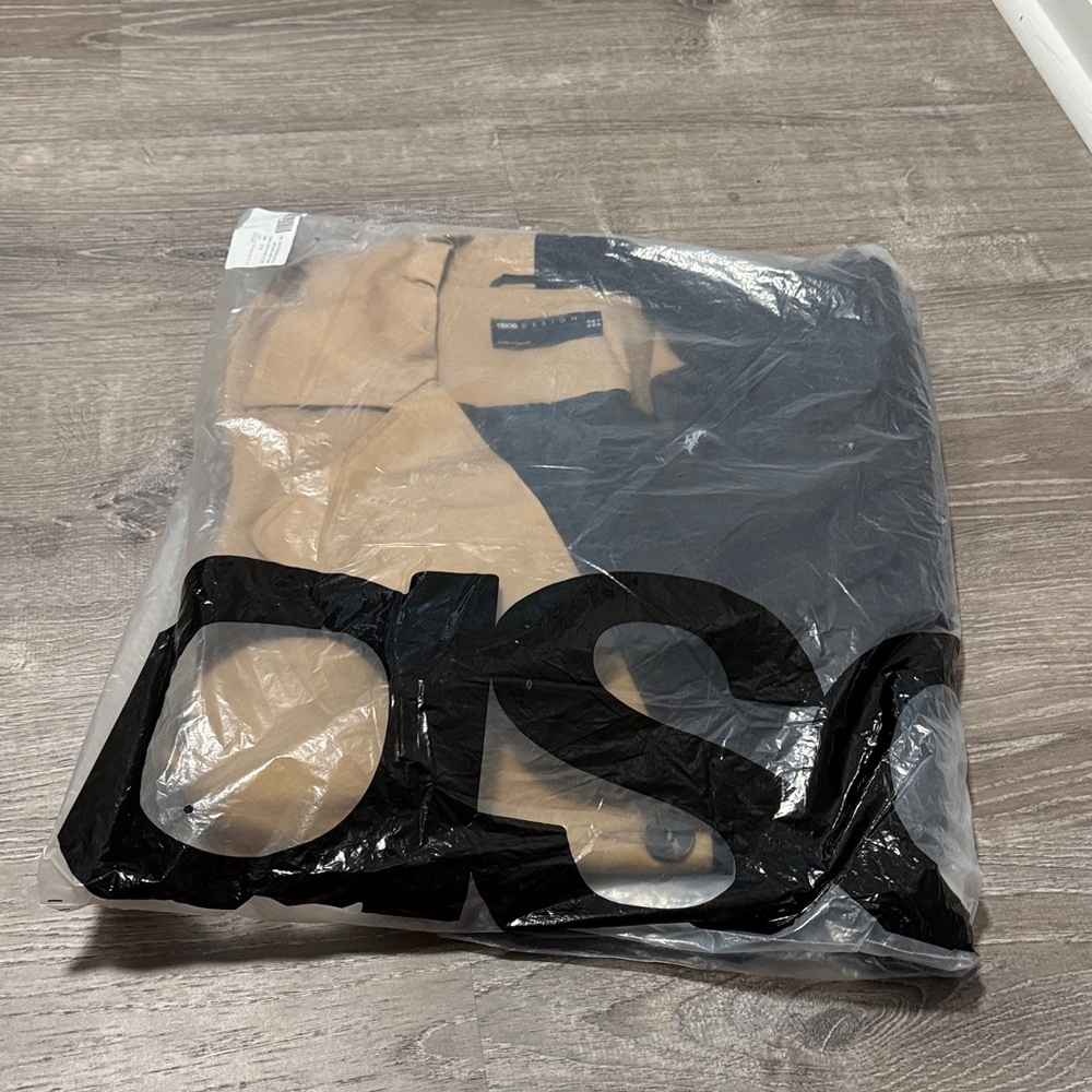 ASOS design half and half trench coat in black - Picture 3 of 5